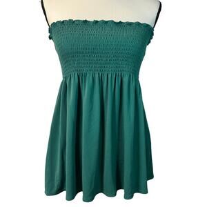 BCBG Maxazaria Women’s Green Strapless Blouse Size M/L